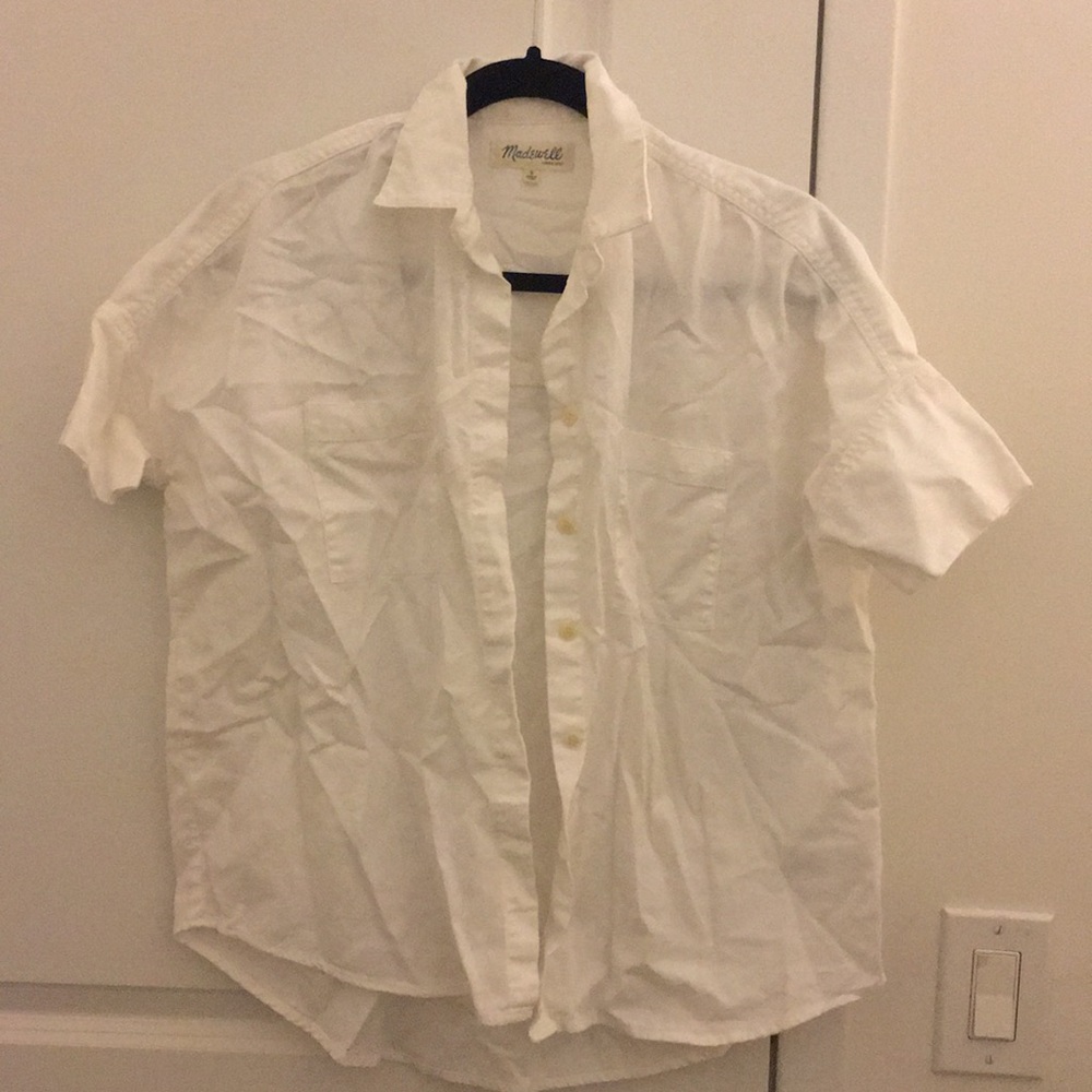 Madewell Boyfriend Short-Sleeve Button Down